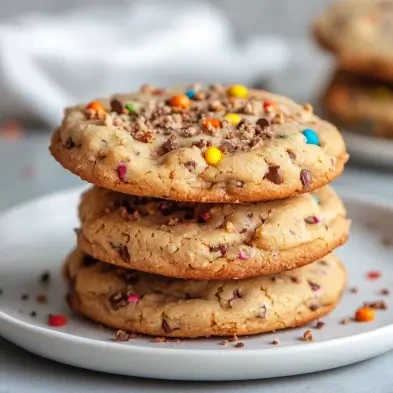 Delicious homemade Crumbl cookies with chocolate chips and colorful frosting.